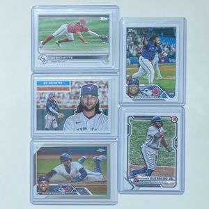Lot of 5 Toronto Blue Jays Topps MLB Baseball Cards